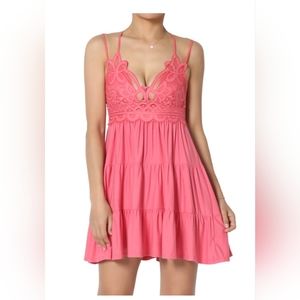 Zenana Large Hot Pink Dress